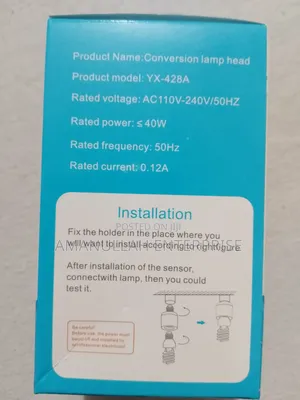 Wireless Lamp Holder With a Remote Control an E27 Screw Socket.