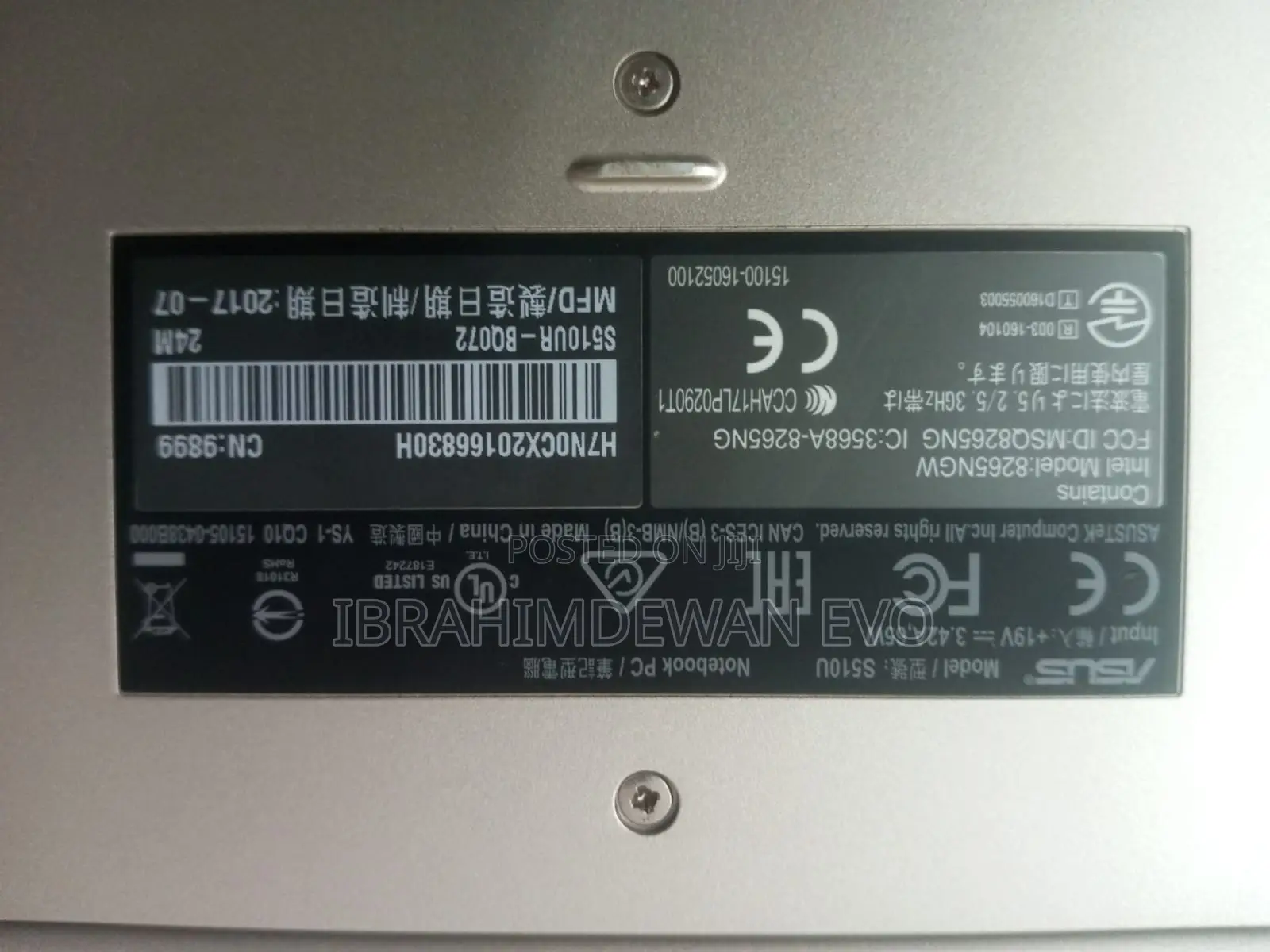 Laptop Asus 4GB Intel Core I3 SSD 512GB