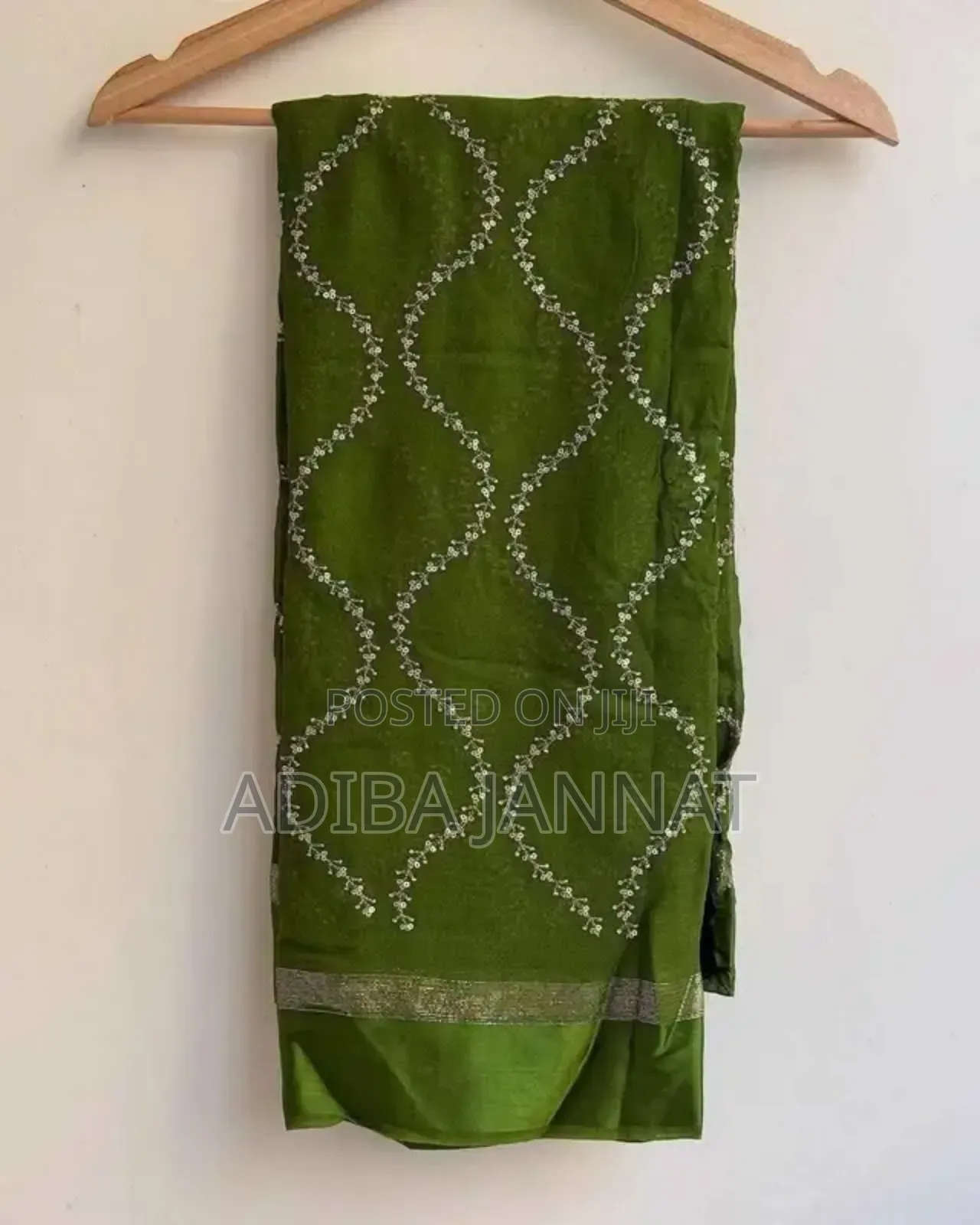 Georgette Shari Shari Fabric - Embroidery Pure Georgette