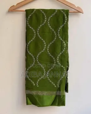 Georgette Shari Shari Fabric - Embroidery Pure Georgette