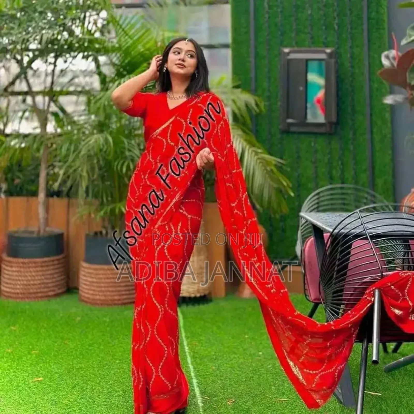 Georgette Shari Shari Fabric - Embroidery Pure Georgette