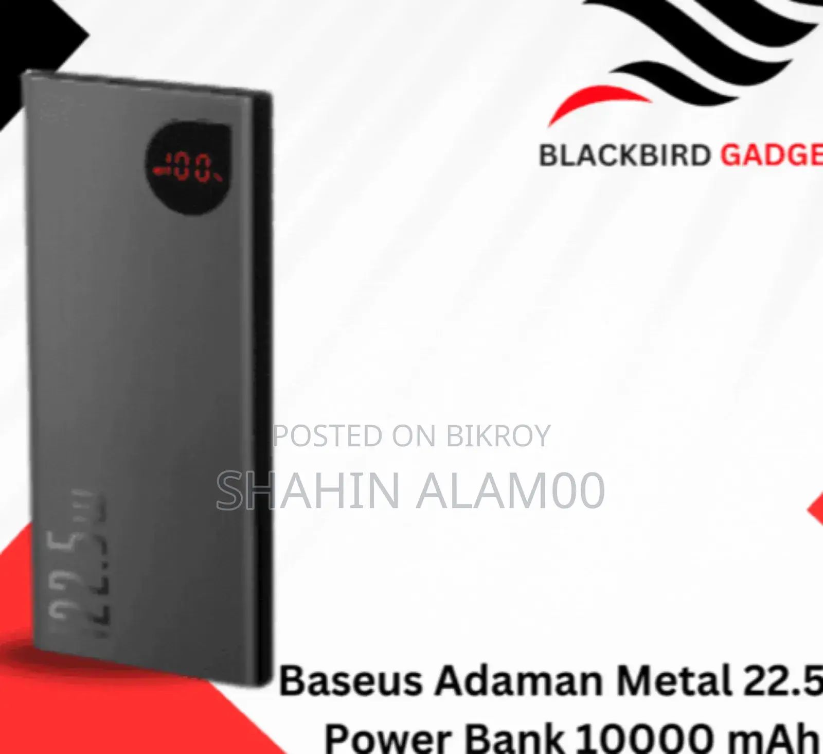 Baseus Adaman Metal 22.5w Power Bank 10000 Mah