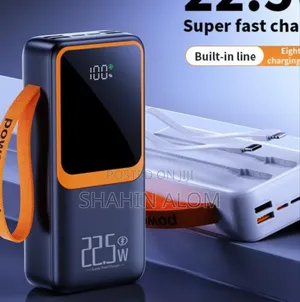 Matrix M10-10000mah Power Bank Fast Charging 22.5w- Built-in Cables