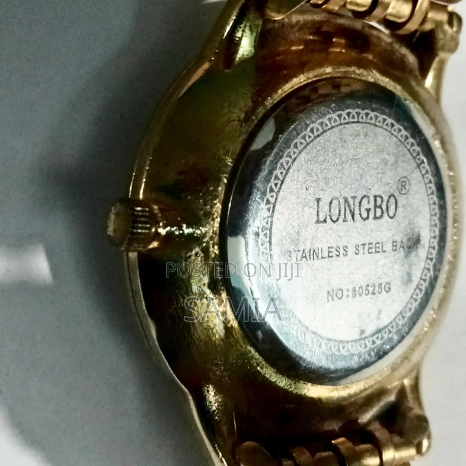 Longbo Men's Gold Tone Analog Watch— Sub-Dial