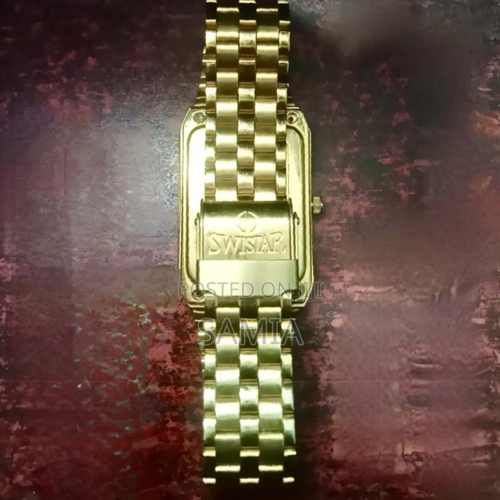 Swistar Gold Plated Swiss Quartz Watch- Water Resistant
