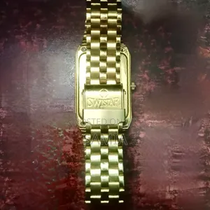 Swistar Gold Plated Swiss Quartz Watch- Water Resistant