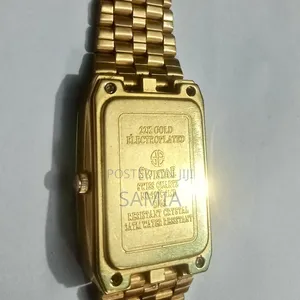 Swistar Gold Plated Swiss Quartz Watch- Water Resistant