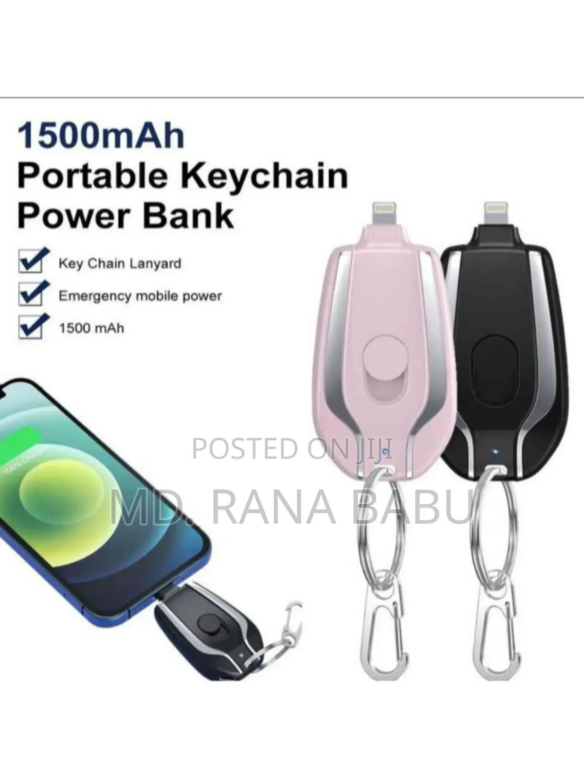 Keychain Portable Mini Power Bank