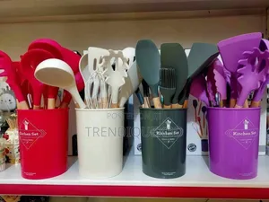 Silicone Kitchen Utensil Set (12 Pcs) | Premium Cooking Tools