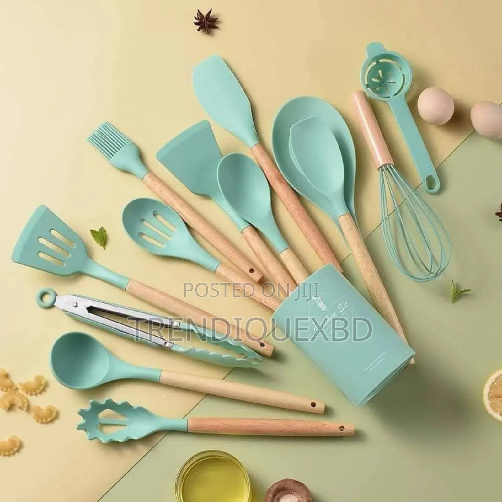 Silicone Kitchen Utensil Set (12 Pcs) | Premium Cooking Tools