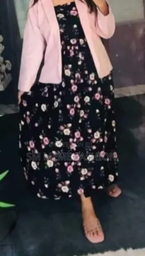 Western Denim Style Ladies Blazer Gown Tops