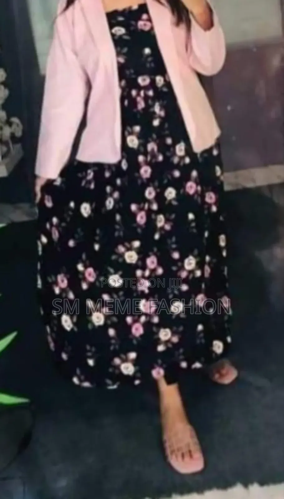 Western Denim Style Ladies Blazer Gown Tops