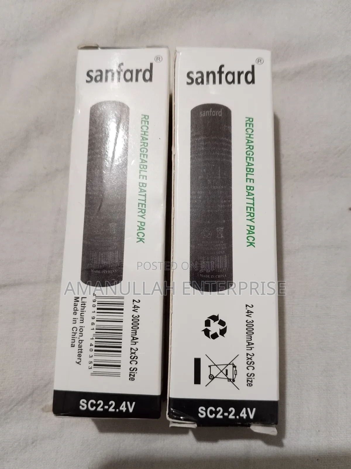 Sanford 2.4v 3000mah Rechargeable Battery Pack.