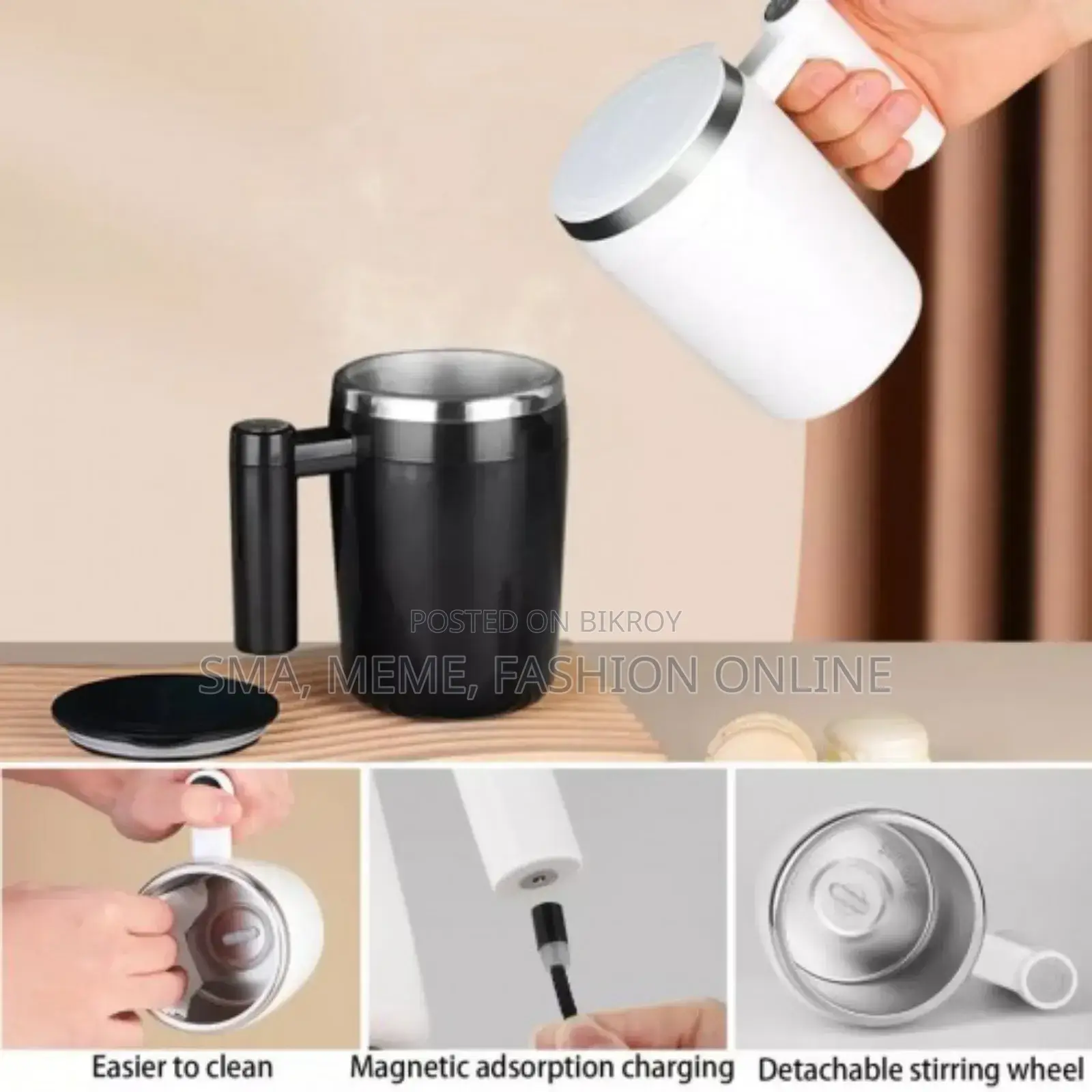 Self Stirring Coffee Milk Tea Cup Smart