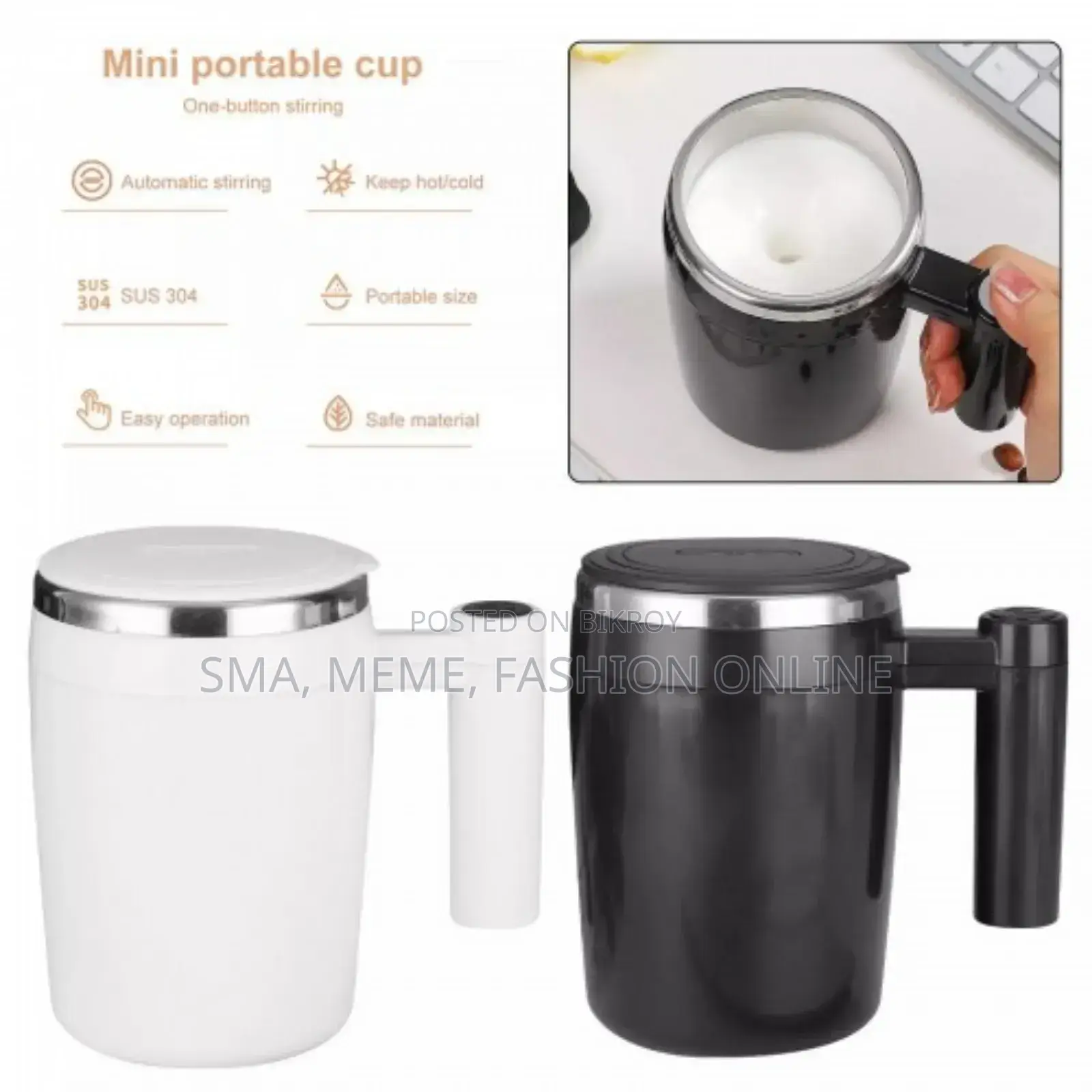 Self Stirring Coffee Milk Tea Cup Smart