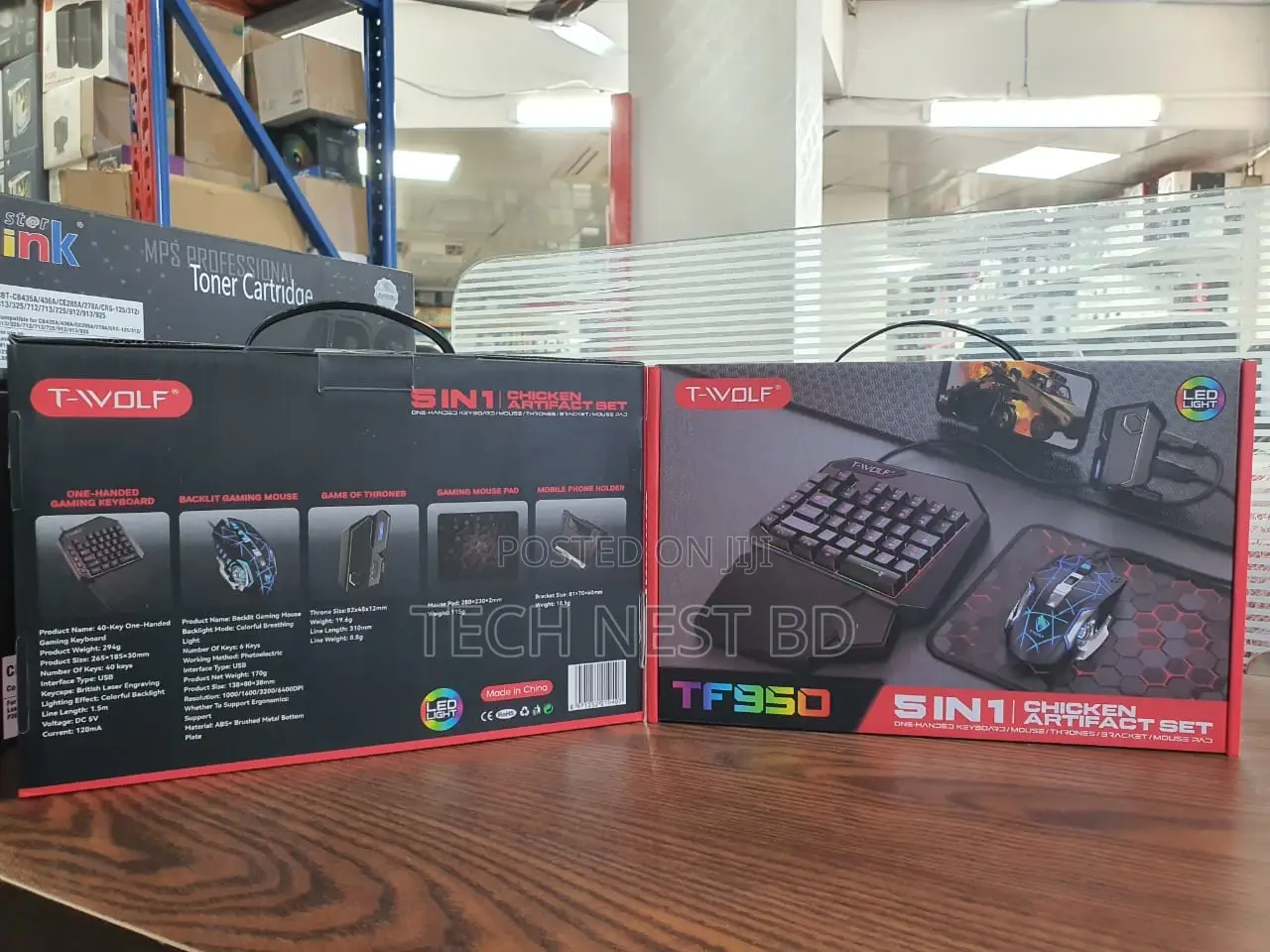 T-Wolf Tf950 5 in 1 Wired Gaming Combo