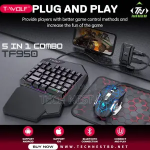 T-Wolf Tf950 5 in 1 Wired Gaming Combo