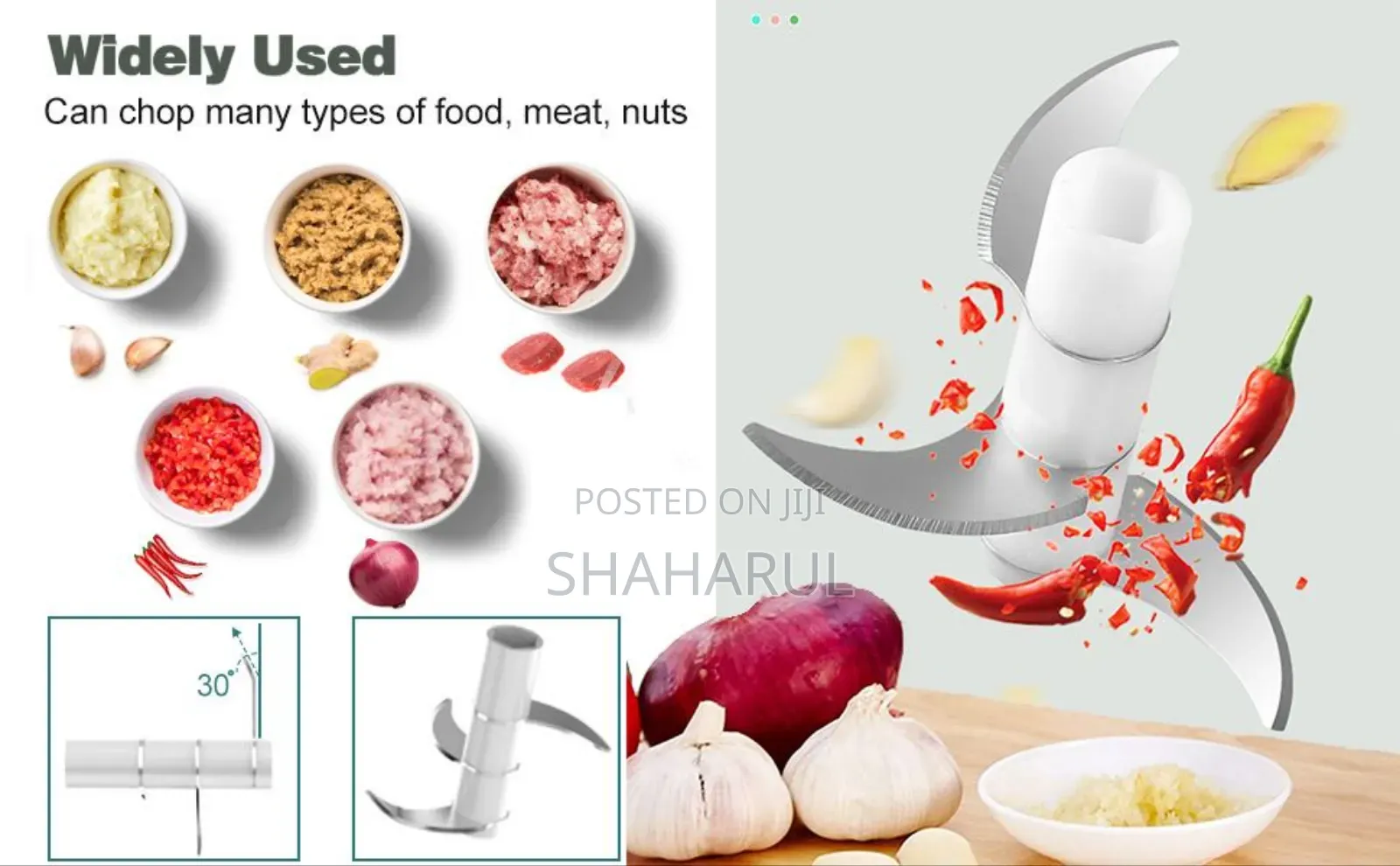 Usb Rechargeable Portable Electric Mini Garlic Choppe 250 Ml Em 4378