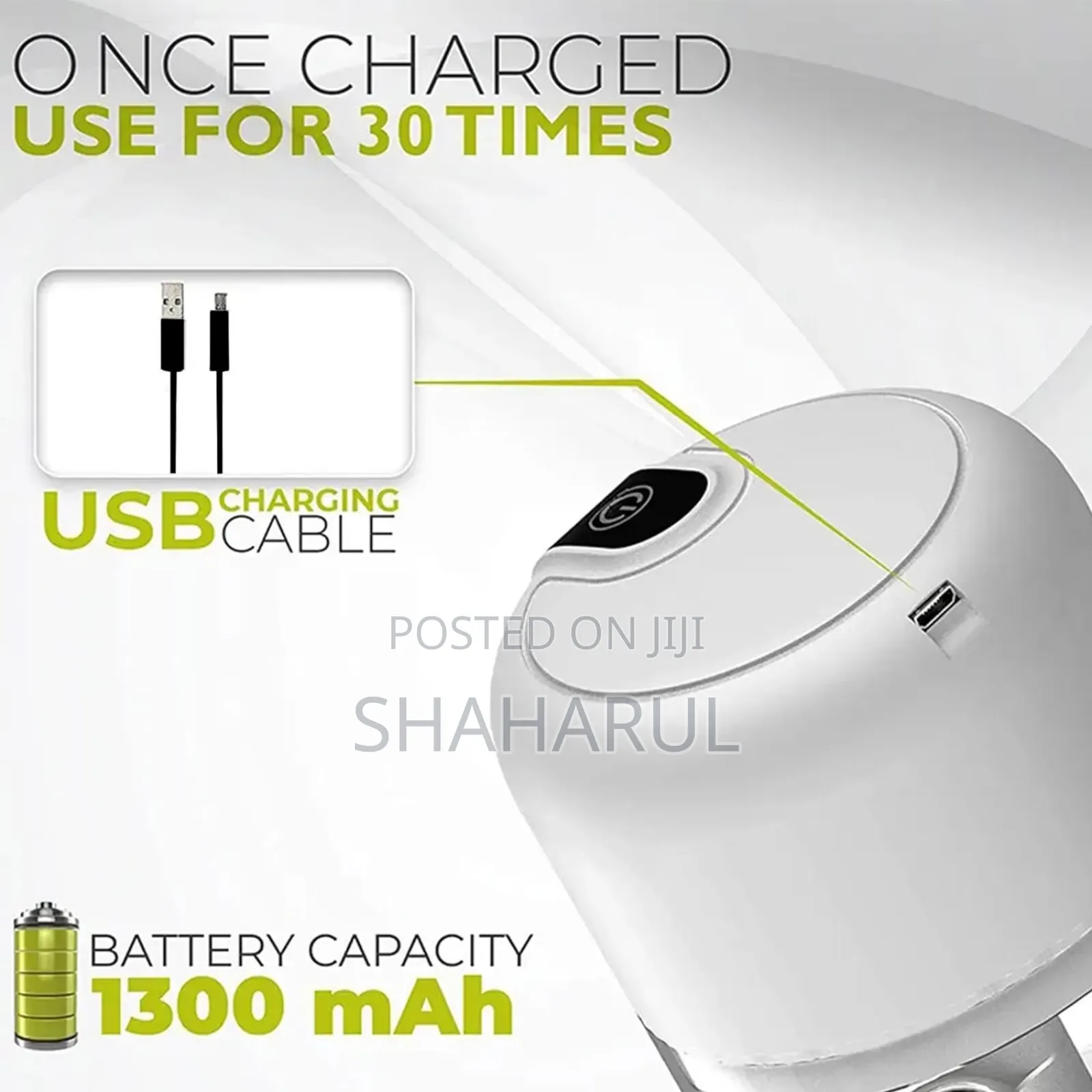 Usb Rechargeable Portable Electric Mini Garlic Choppe 250 Ml Em 4378