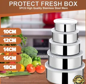 Photo - Protect Fresh Box 5 Pieces High Quality Stainless Steel Ware Set