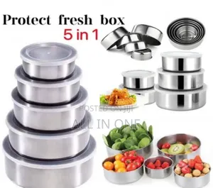 Protect Fresh Box 5 Pieces High Quality Stainless Steel Ware Set
