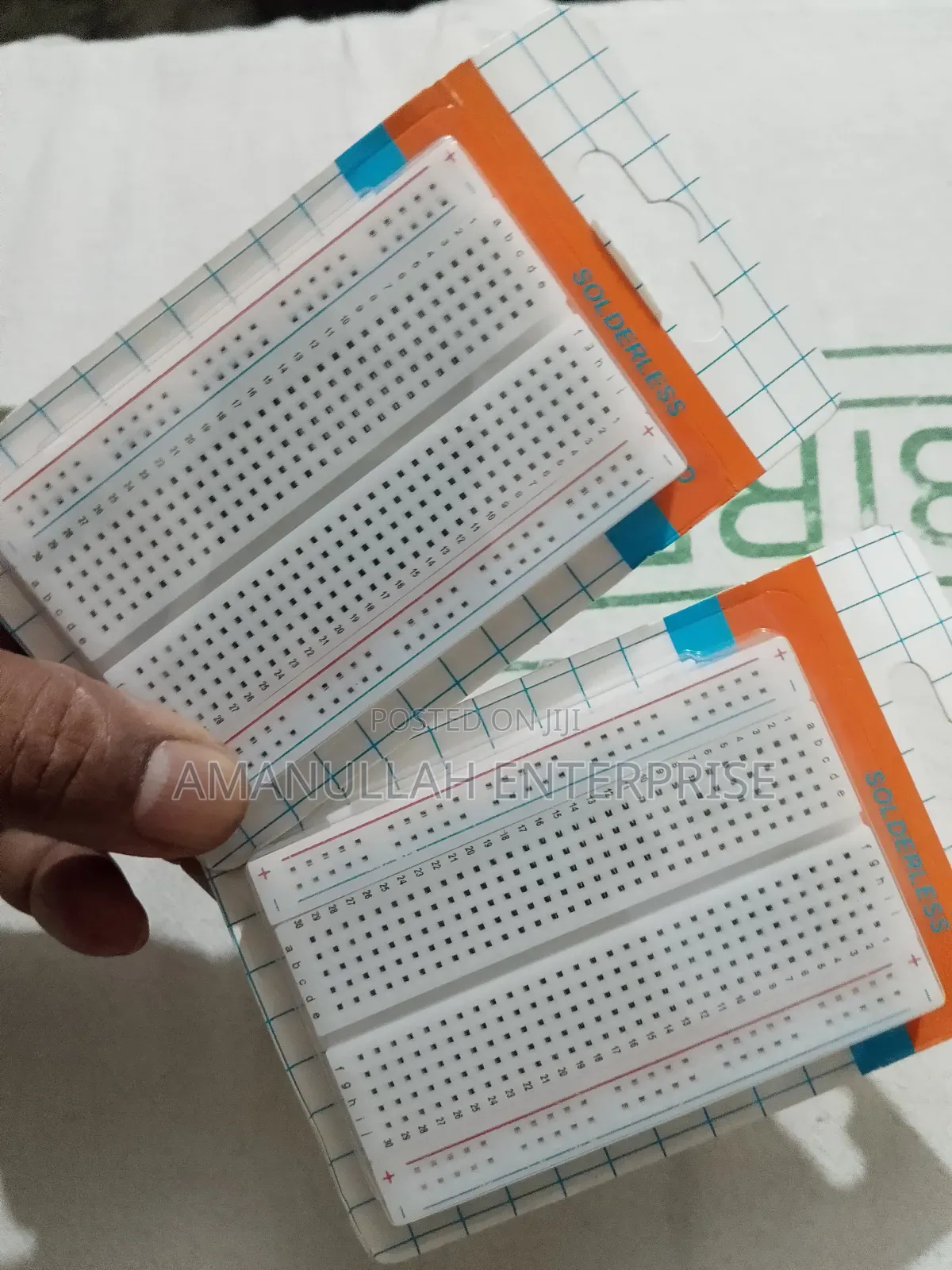 Solderless Breadboard, Which Is Used For Prototyping Electronic.