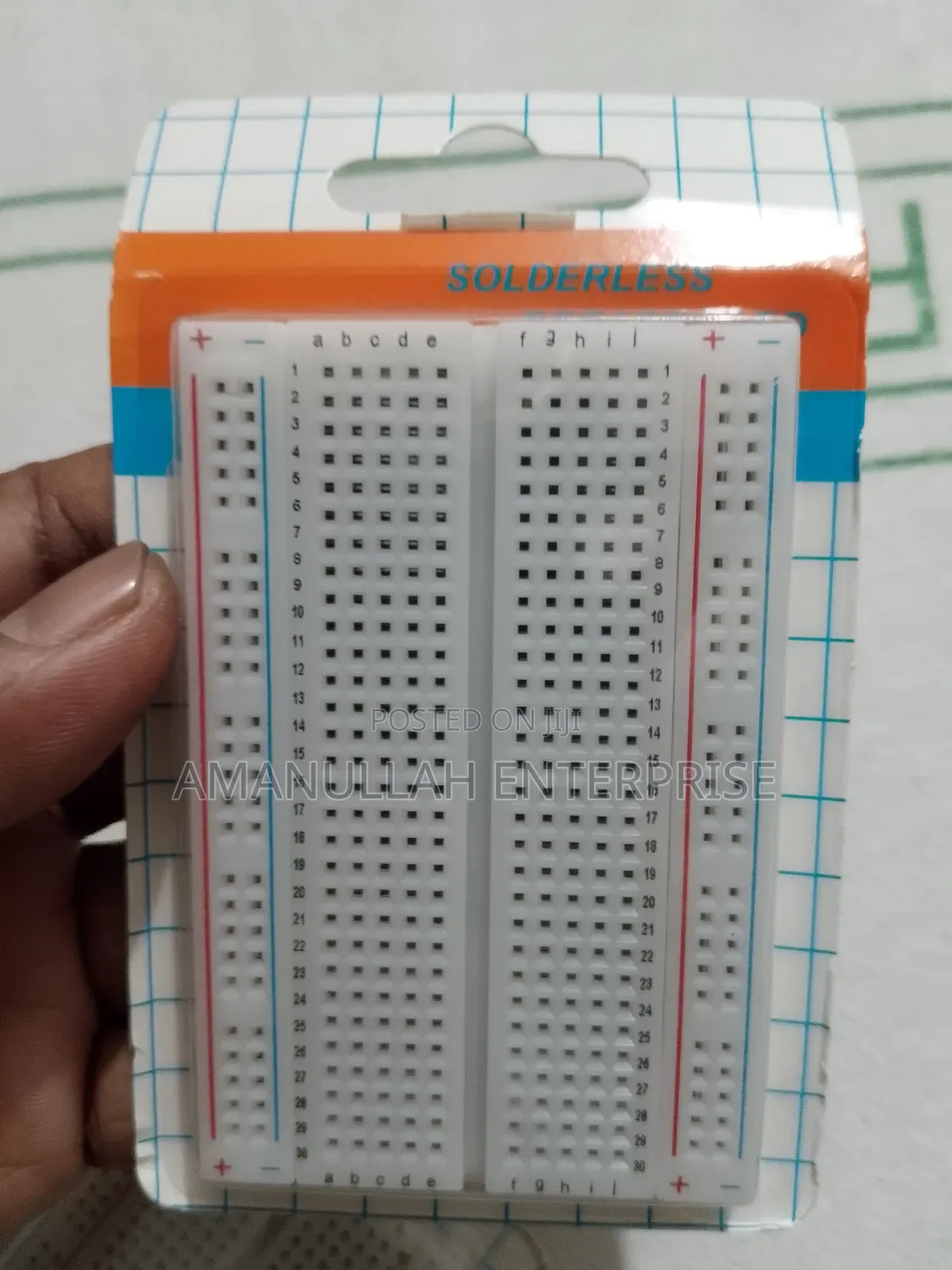 Solderless Breadboard, Which Is Used For Prototyping Electronic.