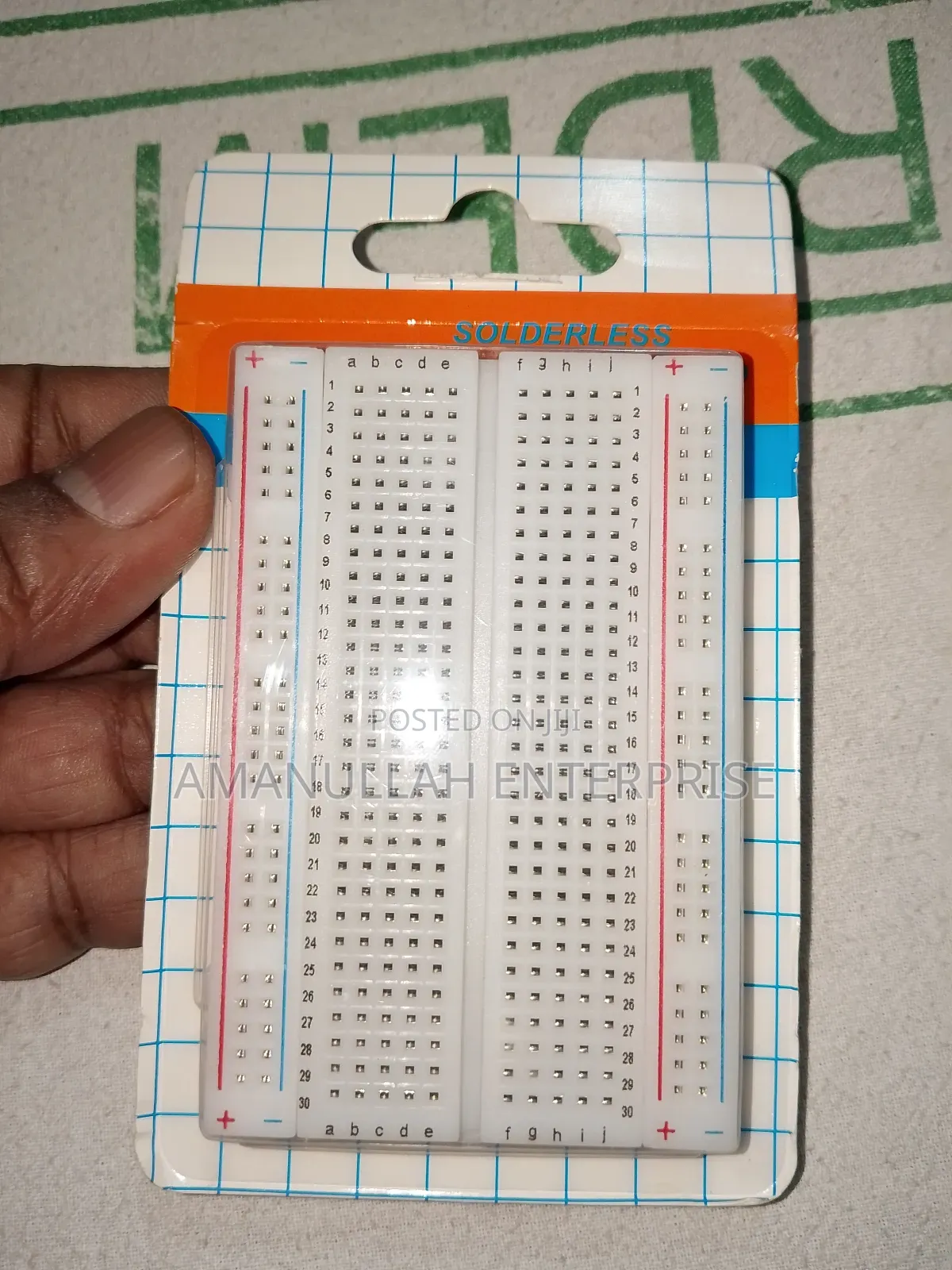Solderless Breadboard, Which Is Used For Prototyping Electronic.
