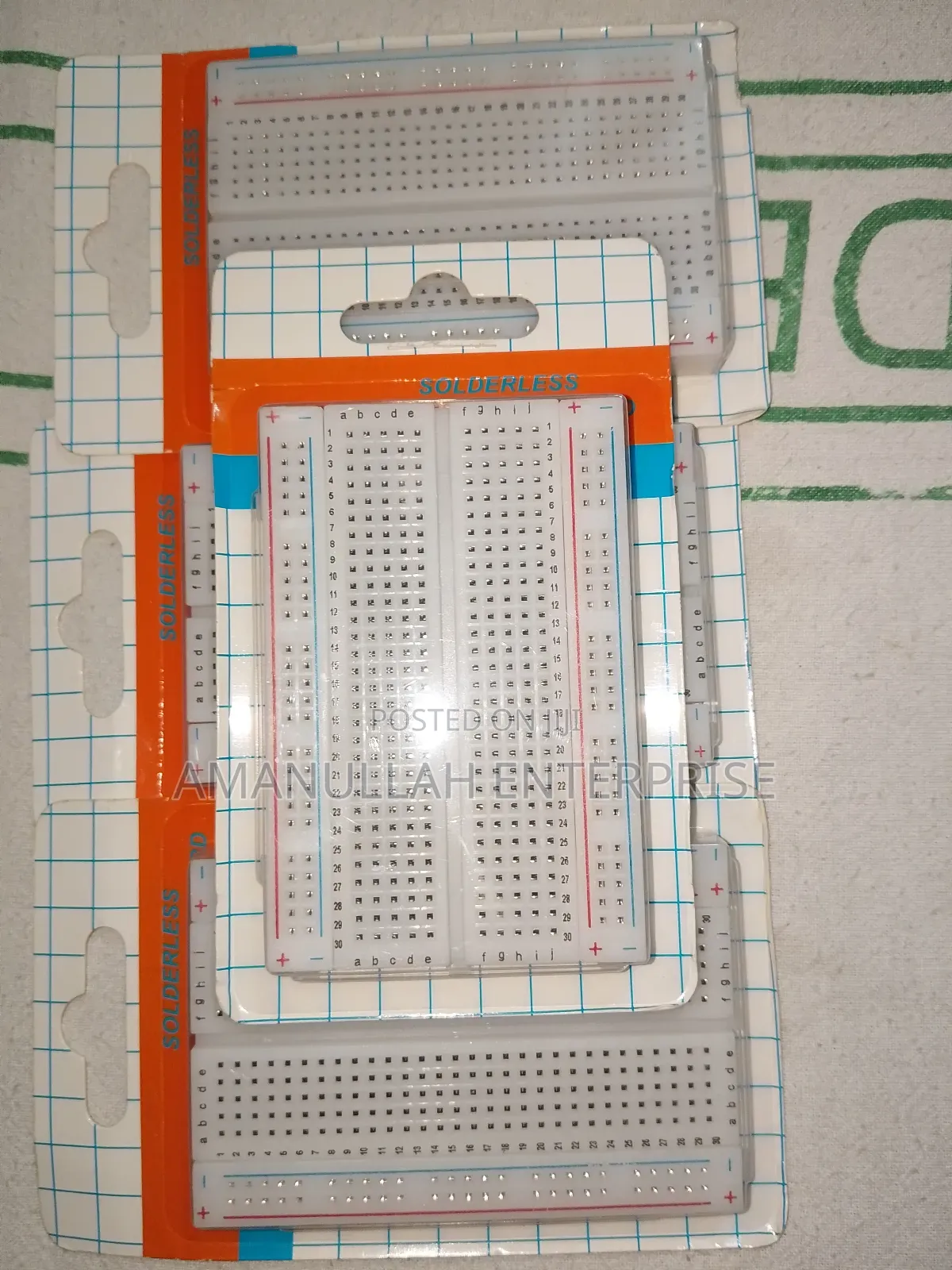 Solderless Breadboard, Which Is Used For Prototyping Electronic.