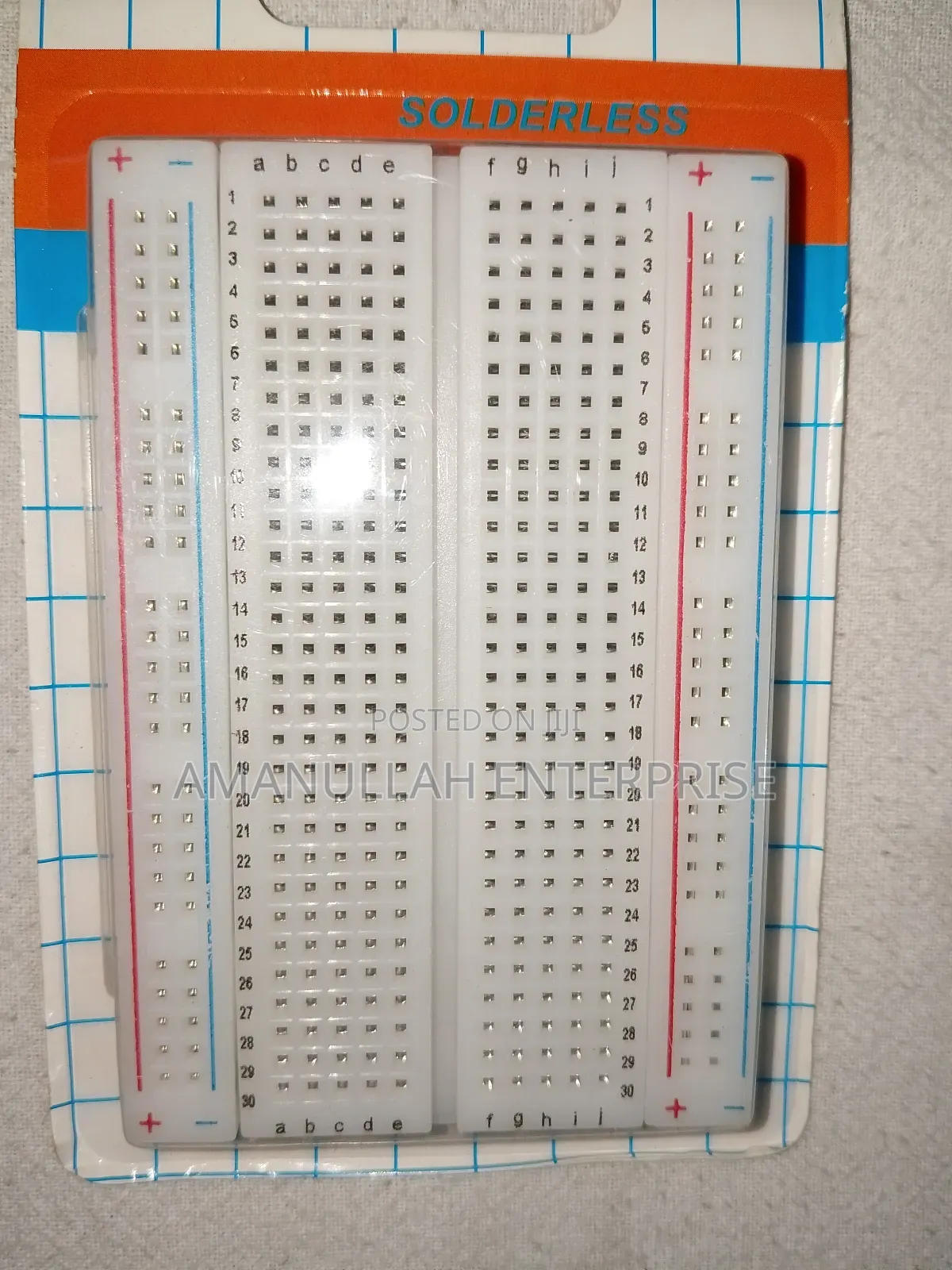 Solderless Breadboard, Which Is Used For Prototyping Electronic.