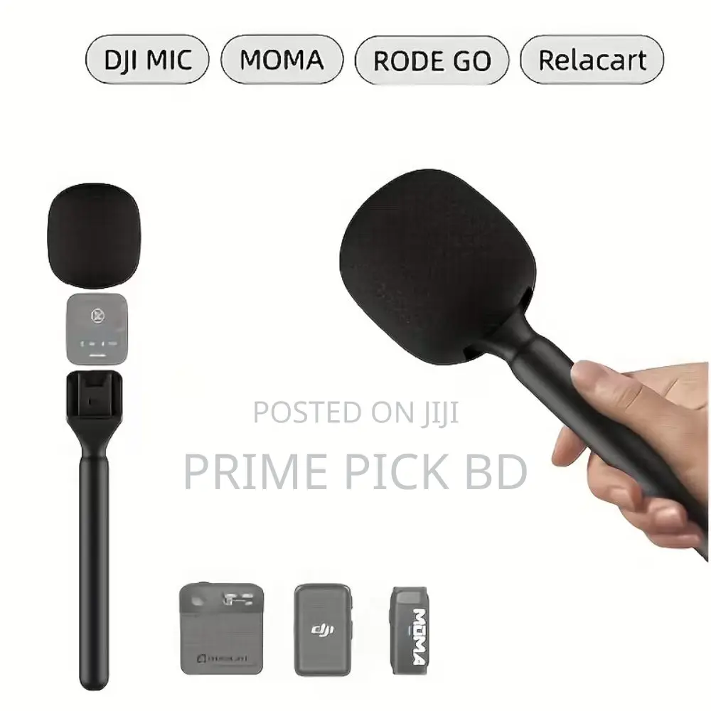 Gearup Wireless Microphone Holder for Interviews | Non-Slip Grip