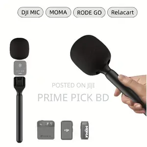 Gearup Wireless Microphone Holder for Interviews | Non-Slip Grip