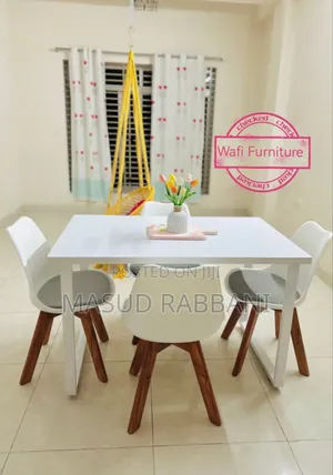 Photo - Square Dinning Table With Tulip  Chair