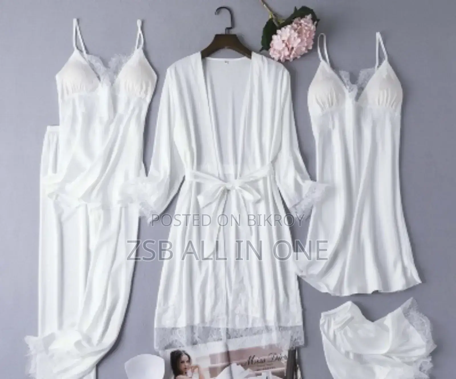 5pcs Chemise Nightgown Sleepwear High Quality