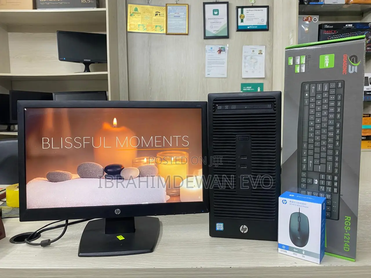Desktop Computer HP 8GB Intel Core I3 SSD 256GB