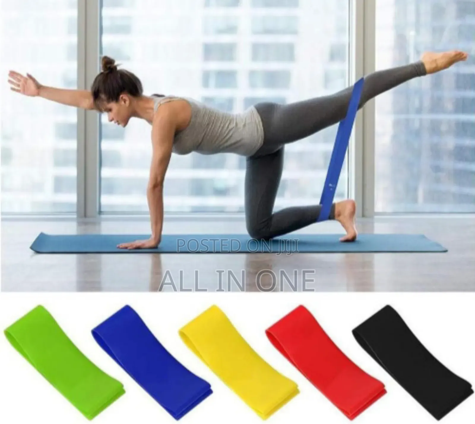 5 Pieces Resistance Bands Yoga Tension Band