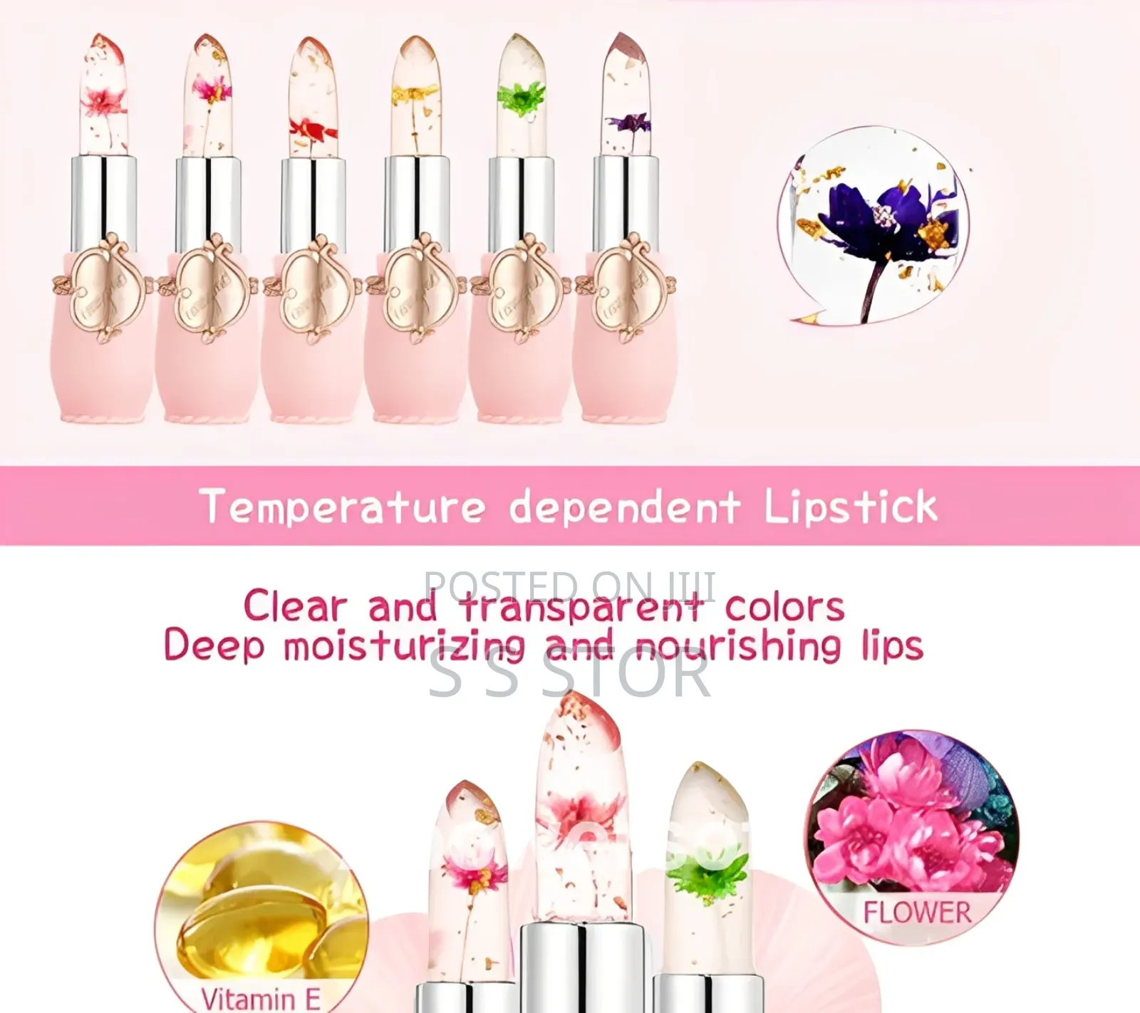 Emaymei Transparent Jelly Lipstick High Quality for Girls