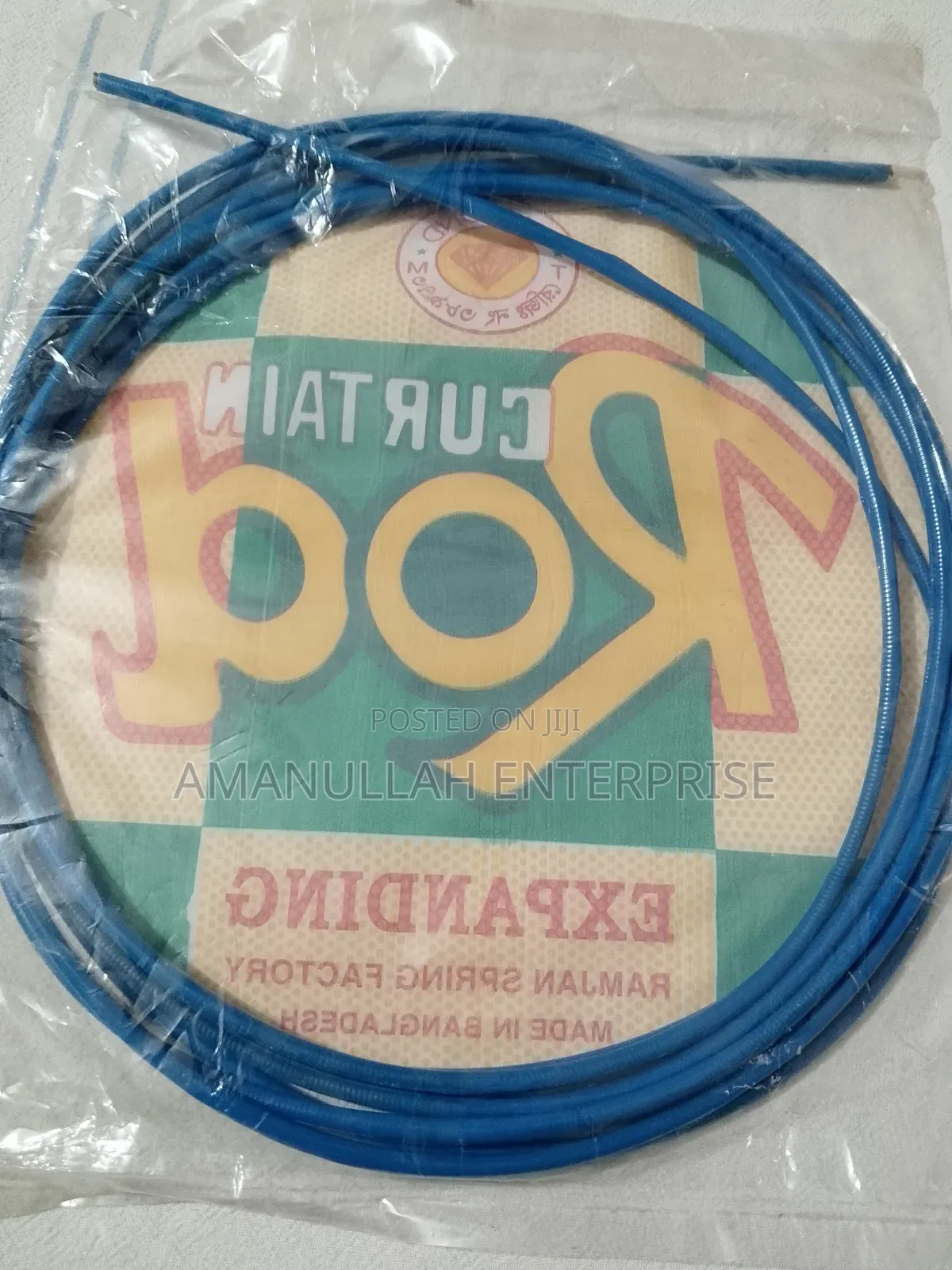 Adjustable Curtain Spring Rod, Perfect For Hanging Curtains, Drapes,