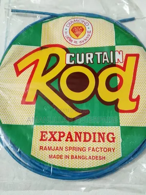 Adjustable Curtain Spring Rod, Perfect For Hanging Curtains, Drapes,