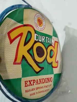 Adjustable Curtain Spring Rod, Perfect For Hanging Curtains, Drapes,