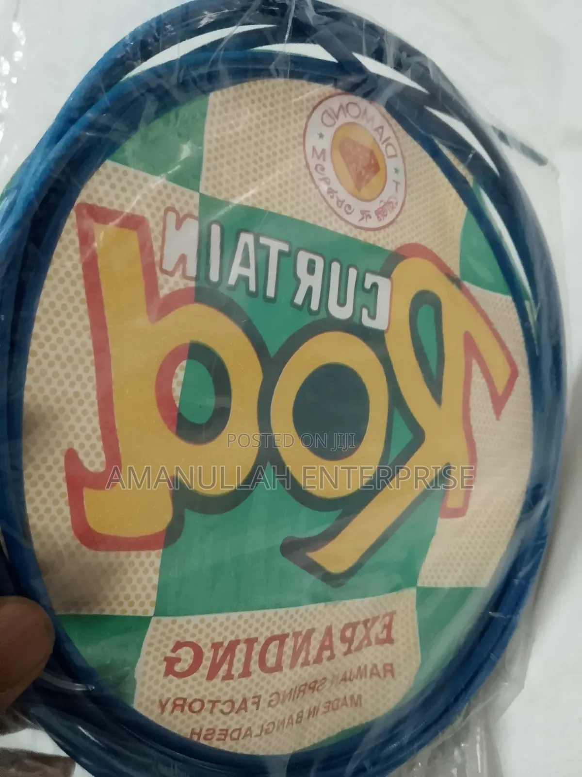 Adjustable Curtain Spring Rod, Perfect For Hanging Curtains, Drapes,