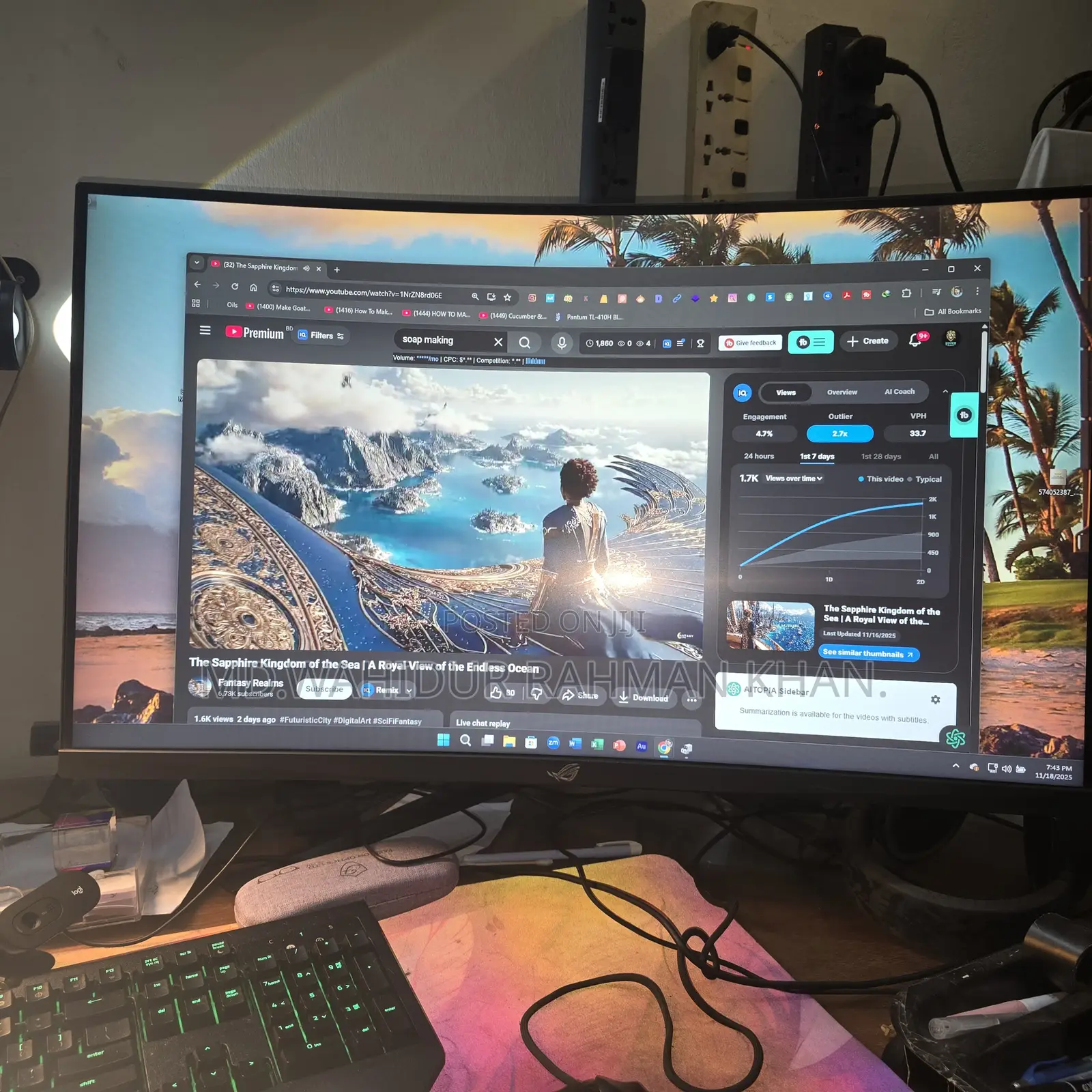 Asus Rog Strix Xg32 VQR 32" Curve HDR