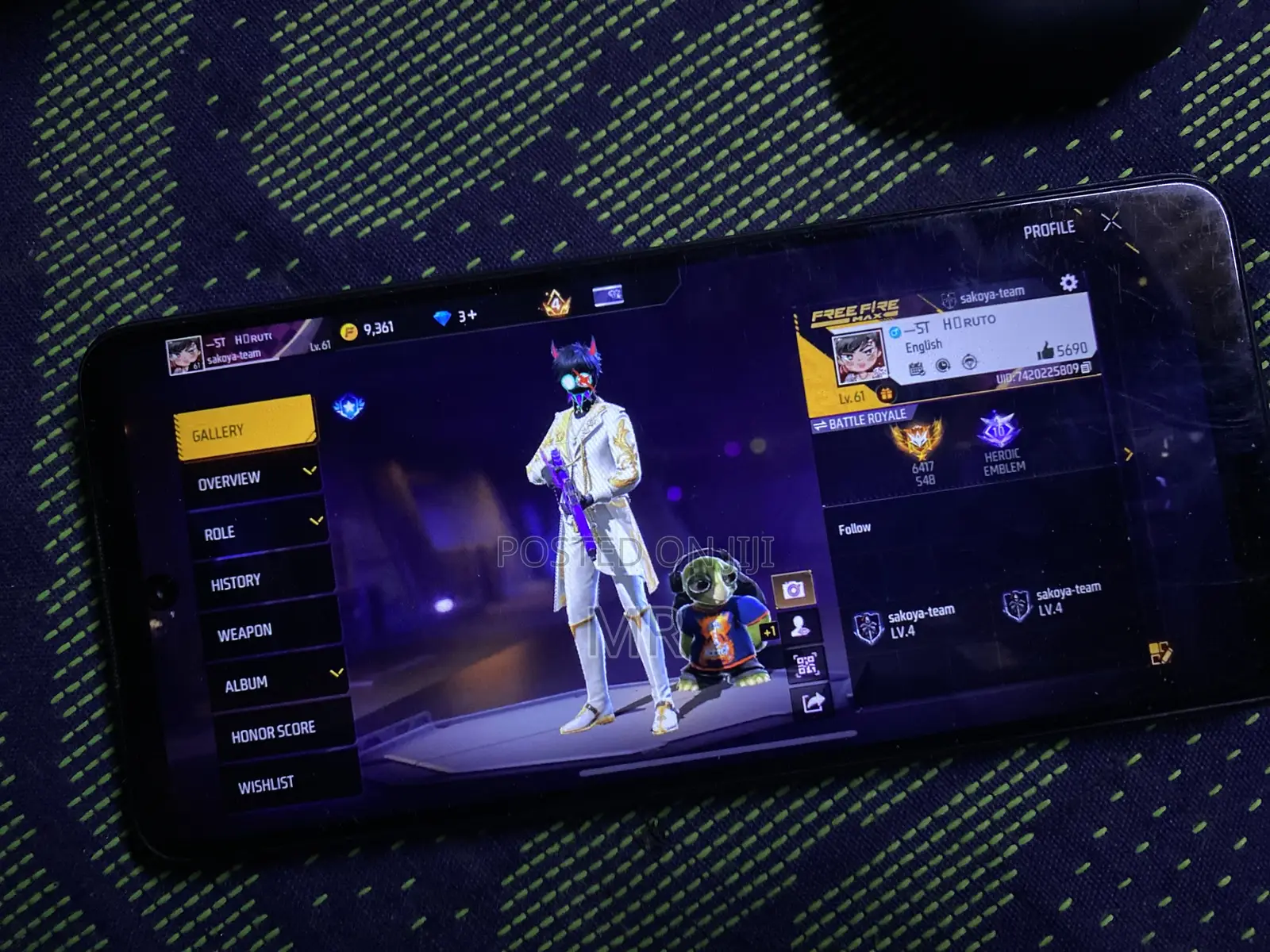 650 টাকায় ফ্রী ফায়ার Id