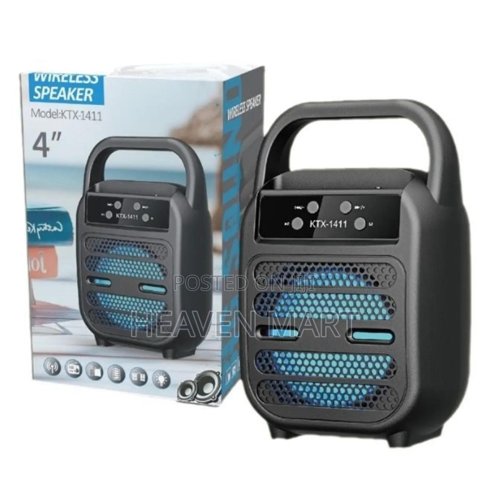 KTX-1411 Wireless Bluetooth Portable Speaker 4 Inch