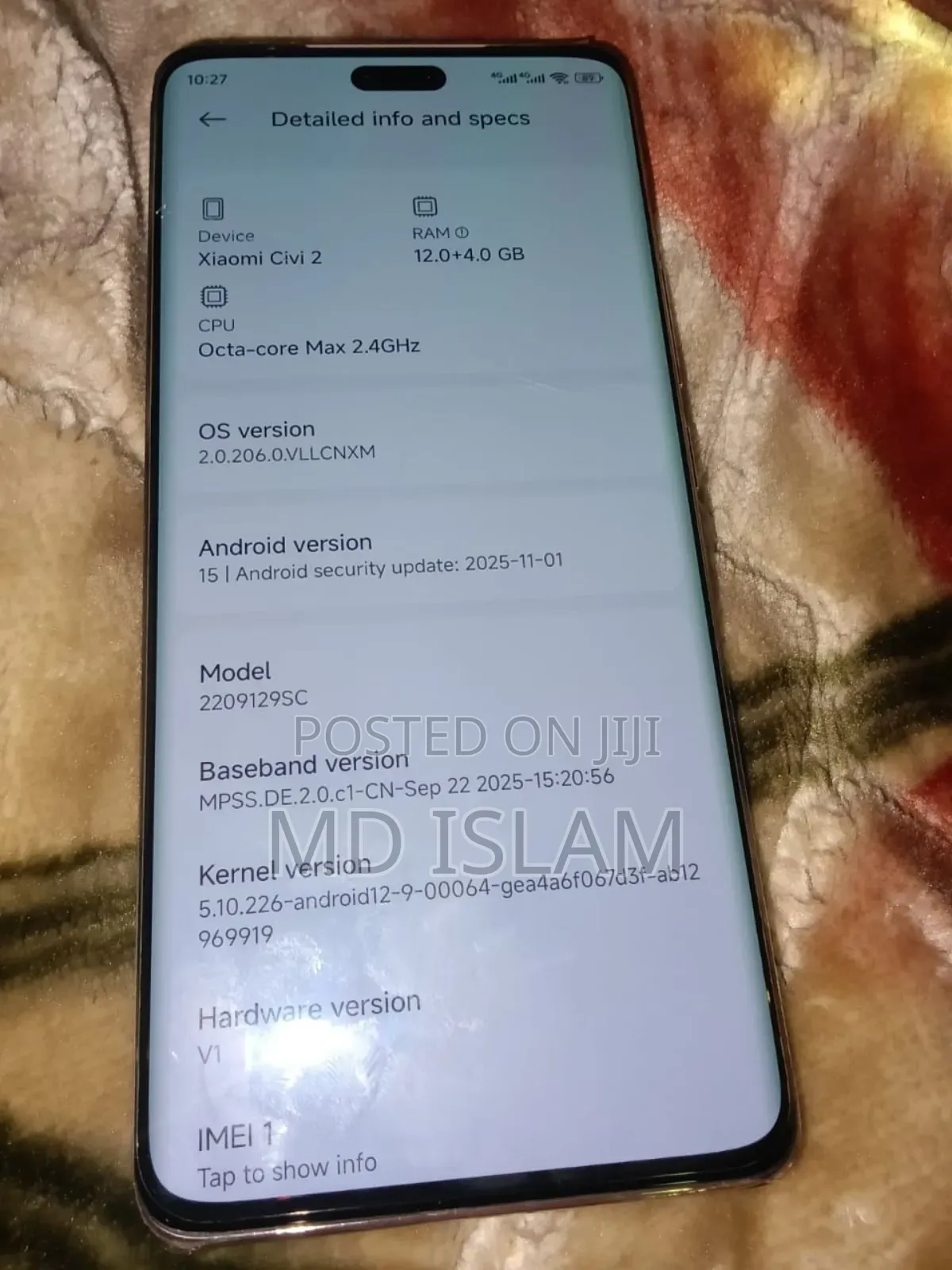 Xiaomi Civi 2 256 GB Rose Gold