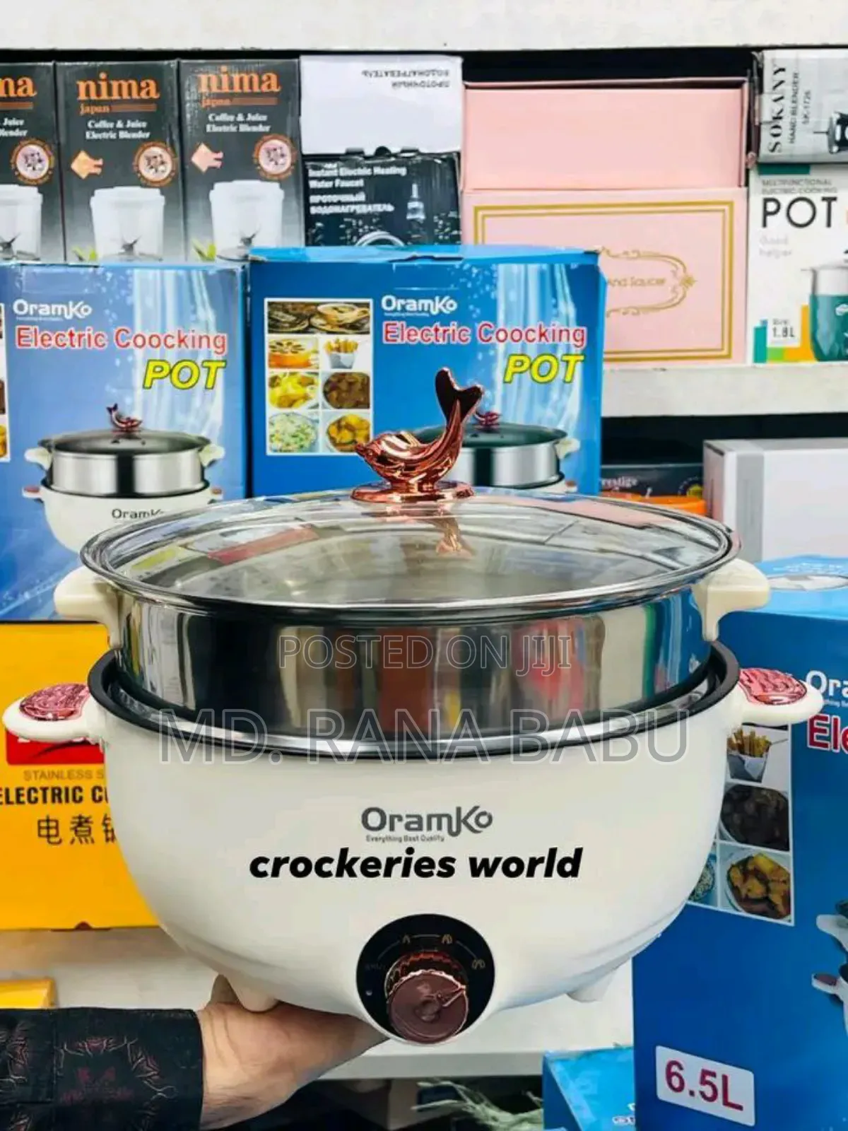 Oramko 6.5 Litre Electric Cooking Pot