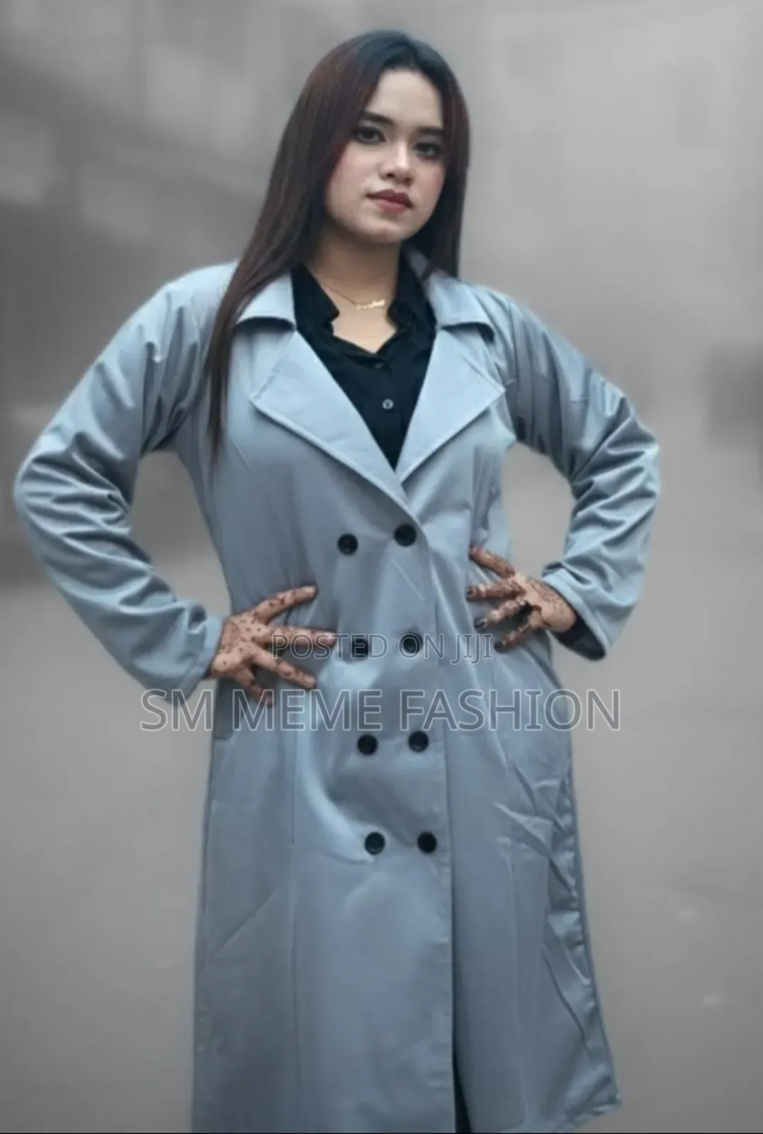 Stylish Ladies Overcoat (Button System)