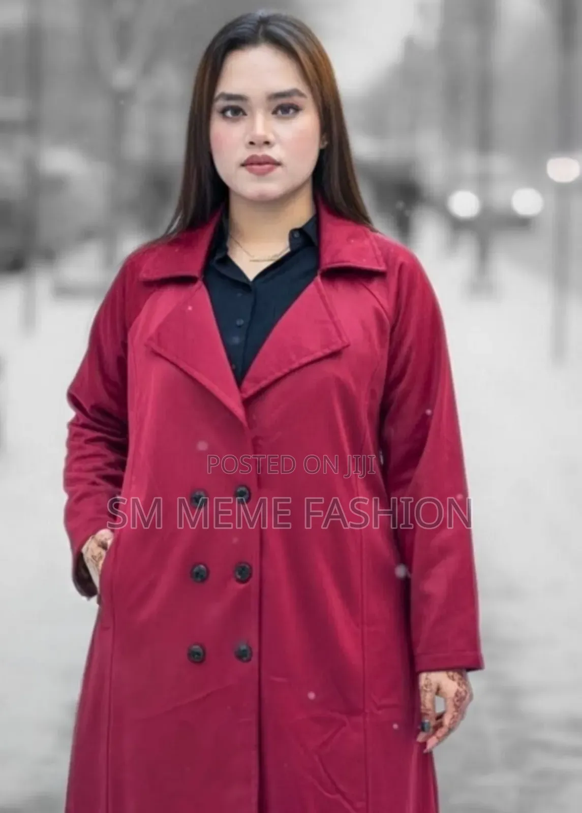 Stylish Ladies Overcoat (Button System)