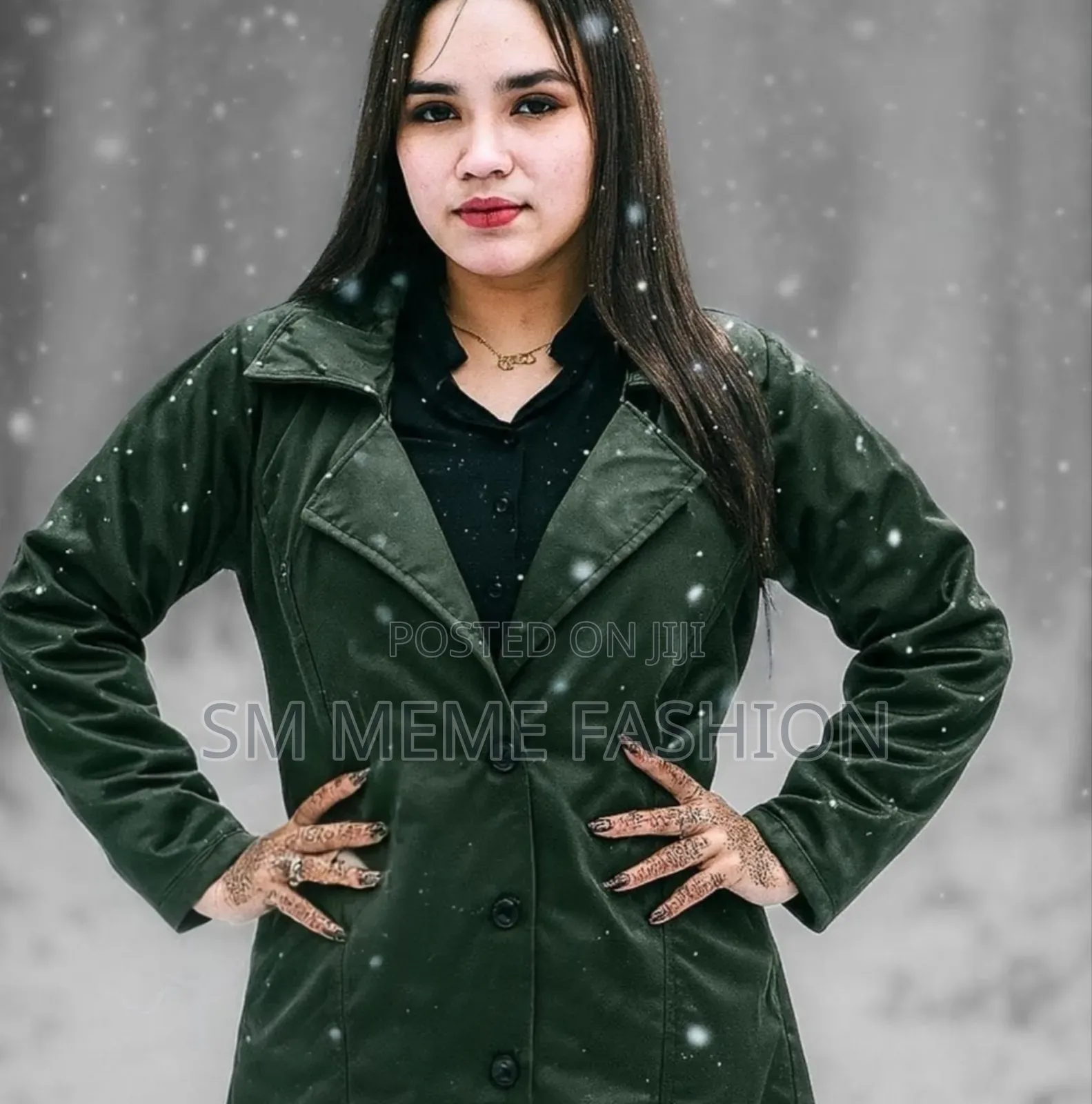 Stylish Ladies Overcoat (Button System)