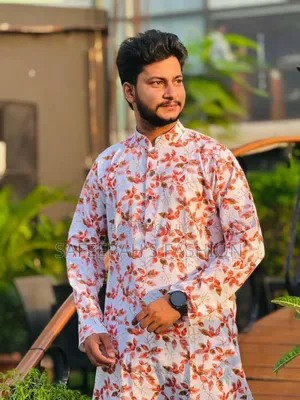 চায়না স্টিজ কাপড় ডিজিটাল পিন্ট পান্জাবিr